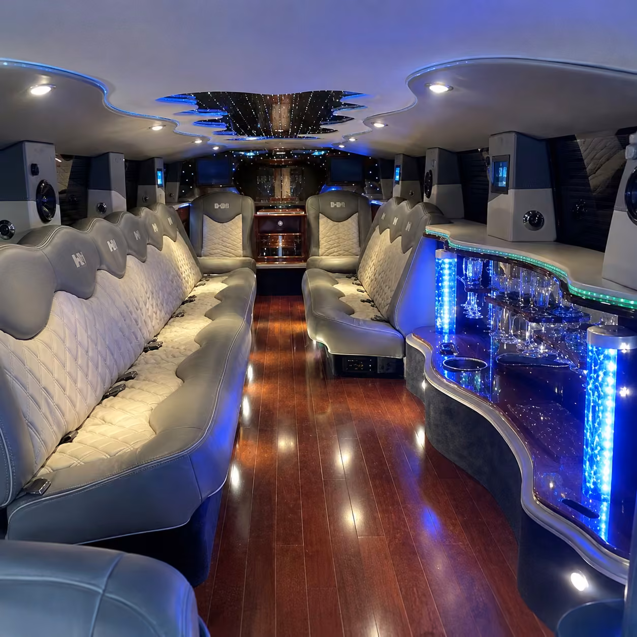 hummer limo interior